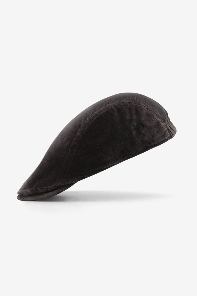 Luxury Flat Cap in Aubergine - Leopold