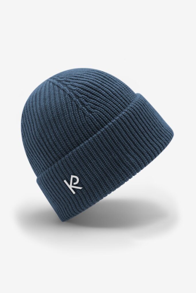 Merino Wool Beanie Blue