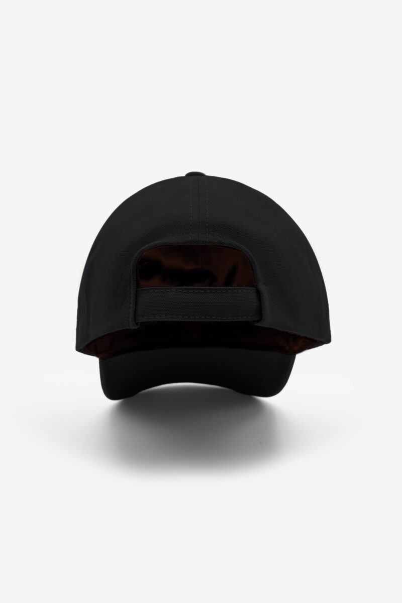 A black Baseball Cap from the back